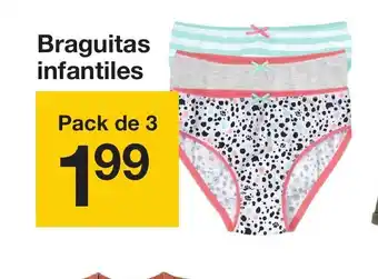 Zeeman Zeeman Braguitas infantiles Pack de 3 oferta