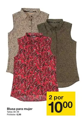 Zeeman Blusa para mujer 2 por oferta