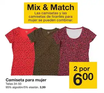 Zeeman Camiseta para mujer 2 por oferta