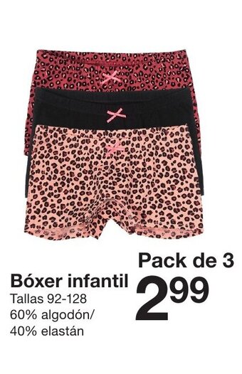 Zeeman Bóxer infantil Pack de 3 oferta