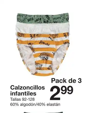 Zeeman Calzoncillos infantiles Pack de 3 oferta