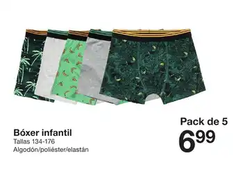Zeeman Bóxer infantil Pack de 5 oferta
