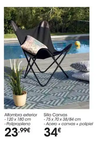Eroski Alfombra Exterior Silla Canvas oferta