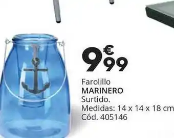 Conforama Farolillo Marinero Surtido Medidas 14x14x18cm oferta