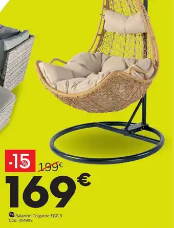Conforama Balancin Colgante Egg3 oferta