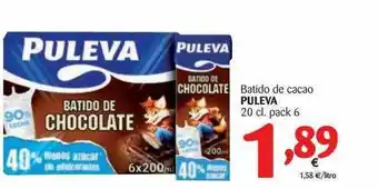 Alimerka Batido De Cacao Puleva 20 cl. pack 6 oferta