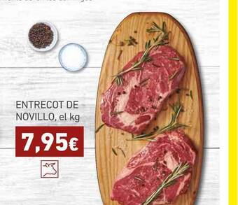 HiperDino Entrecot De Novillo, el kg oferta