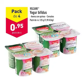 ALDI Milsani Yogur bifidus oferta