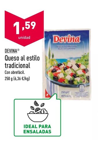 ALDI Devina Queso al estilo tradicional oferta