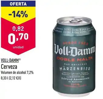 ALDI Voll-Damm Cerveza oferta
