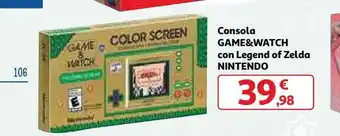 Alcampo Consola Game & Watch Con Legend Of Zelda Nintendo oferta
