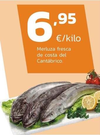 Supermercados Lupa Merluza Fresca De Costa Del Cantábrico oferta
