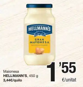 SPAR Fragadis Maionesa Hellmann's 450g oferta
