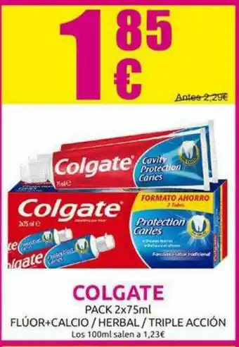 Muchas Perfumerías Colgate Pack 2 x 75ml oferta