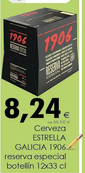 Cash Ifa Cerveza Estrella Galicia 1906 Reserva Especial 12 x 33cl oferta