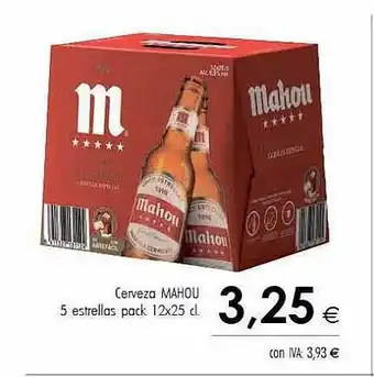 Cash Ifa Cerveza Mahou 5 Estrellas 12x25cl oferta