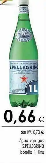 Cash Ifa Agua Con Gas S. Pellegrino 1 litro oferta