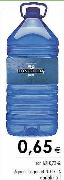 Cash Ifa Agua Sin Gas Fontecelta oferta