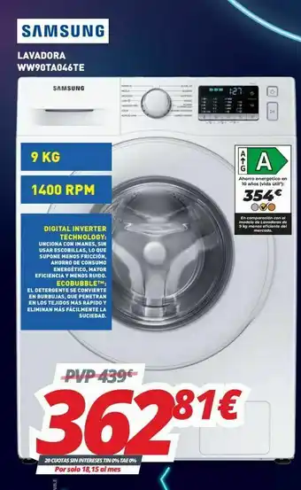 Mi electro Lavadora samsung samsung oferta