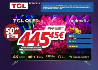 Mi electro Tv led 50'' tcl oferta