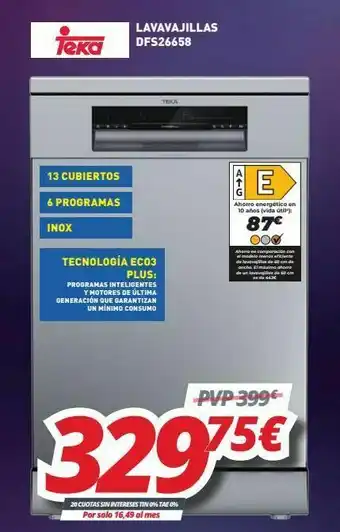Mi electro Lavavajillas teka teka oferta