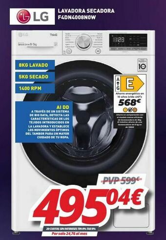 Mi electro Lavadora secadora lg oferta