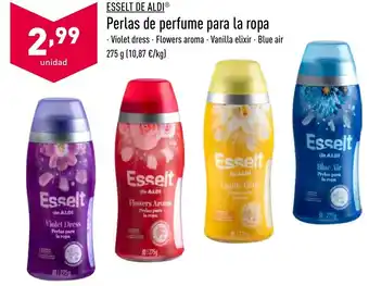 ALDI Esselt de aldi Perlas de perfume para la ropa oferta