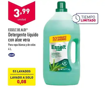 ALDI Esselt de aldi Detergente liquido con aloe vera oferta