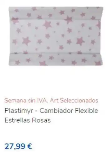 ToysRus Plastimyr - Cambiador Flexible Estrellas Rosas oferta
