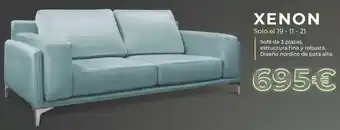 OKSofas Xenon Solo el 19 - 11 - 21 Sofá de 3 plazas oferta