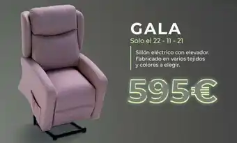 Gala Solo el 22 -11 - 21 Silión Eléctrico con elevador