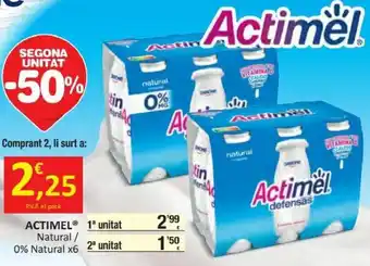 SPAR Actimel Natural / 0% Natural x6 oferta