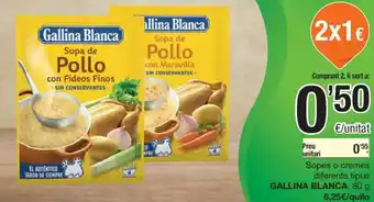 SPAR Sopes o Cremes Diferents Tipus Gallina Blanca oferta