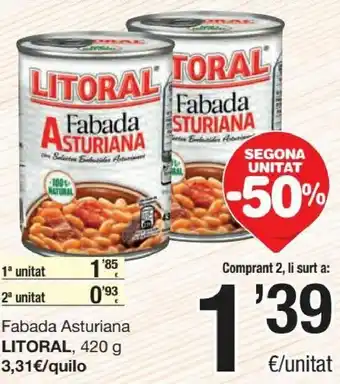 SPAR Fabada Asturiana Litoral oferta