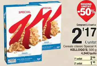 SPAR Kellogg's Cereals Clàssic Special K 500 g oferta