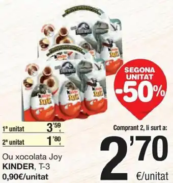 SPAR Kinder Ou Xocolata Joy T-3 oferta