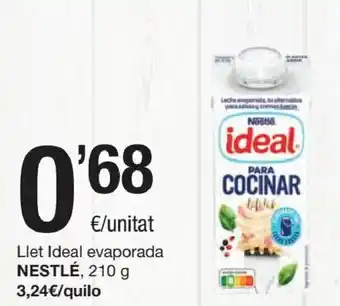 SPAR Nestlé Llet Ideal Evaporada 210 g oferta