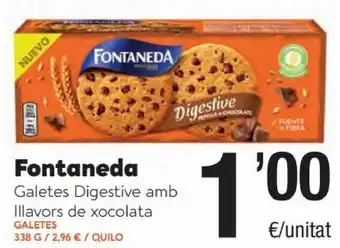 SPAR Fontaneda Galetes Digestive Amb Illavors De Xocolata oferta