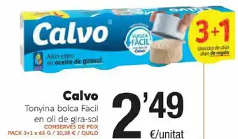 SPAR Calvo Tonyina Bolca Fàcil En Oli De Gira-Sol oferta