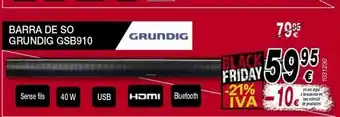 Bazar El Regalo Barra de sonido grundig oferta