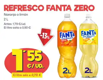 AhorraMas FANTA Refresco zero oferta