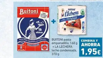 HiperDino Buitoni pasta empanadilla , 160g + La Lechera Leche Condensada, 370g oferta