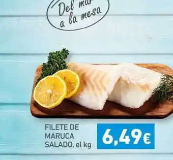 HiperDino Filete De Maruca Salado, el kg oferta