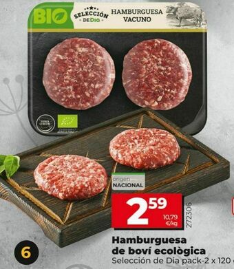 Dia Hamburguesas de vacuno dia oferta
