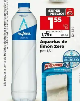 Dia Bebidas de sabores aquarius oferta