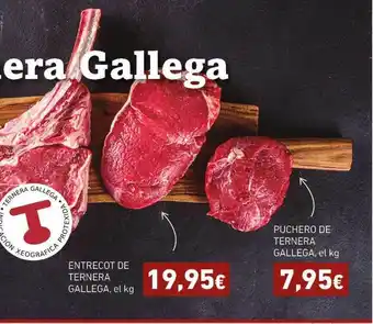 HiperDino Entrecot De Ternera Gallega, el kg o Puchero De Ternera Gallega, el kg oferta