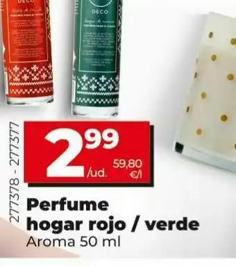 Maxi Dia Perfumes hogar rojo oferta