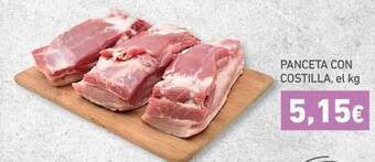 HiperDino Panceta Con Costilla, el kg oferta