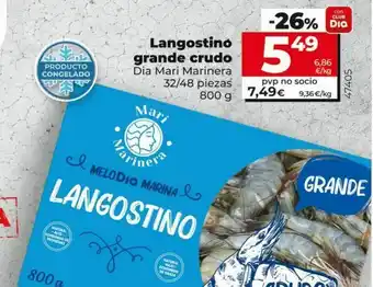 Dia Market Langostinos crudos oferta