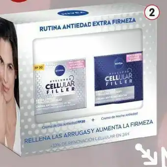 Clarel Nivea cellular pack facial crema noche + crema día oferta